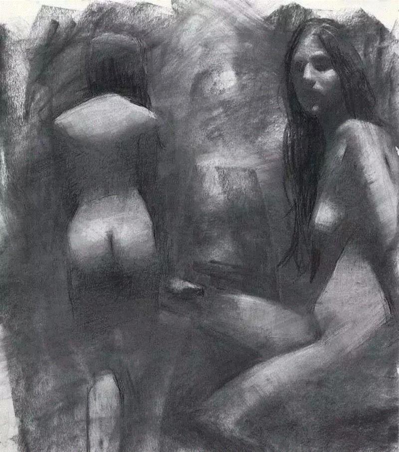 画疯了，这个素描！,素描,彩头,关键,陈建龙,彩铅,人物,日本,罐子