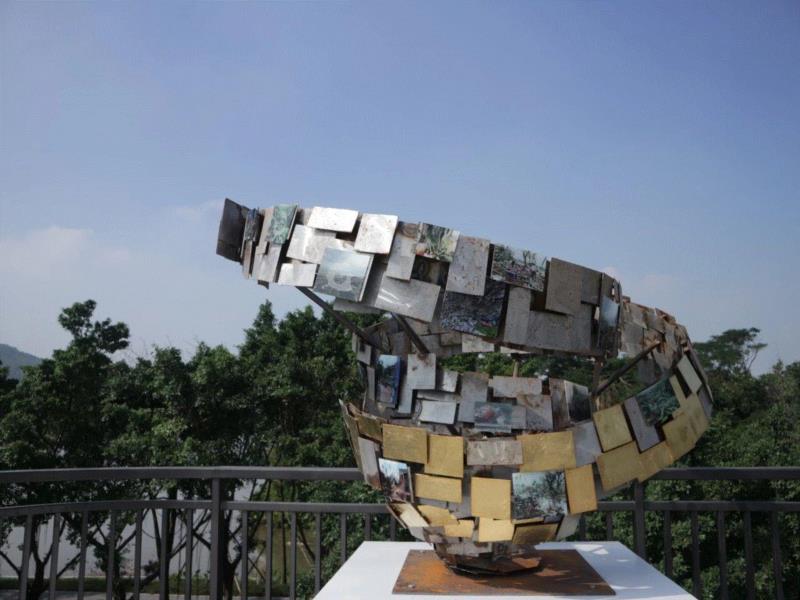 金江波&nbsp;/ 台风安比&nbsp;/ 金属烤漆/&nbsp;135x135x150cm/&n