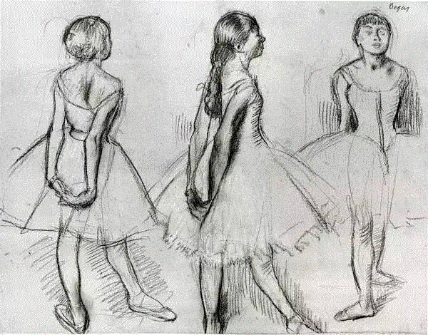 绘画丨站在芭蕾舞女身后的德加,德加,绘画,芭蕾舞女,身后,素描,印象派,莫奈,气氛,塞尚,一个人