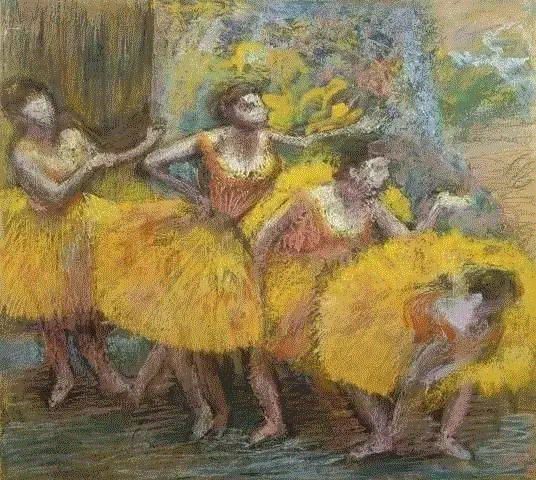 绘画丨站在芭蕾舞女身后的德加,德加,绘画,芭蕾舞女,身后,素描,印象派,莫奈,气氛,塞尚,一个人