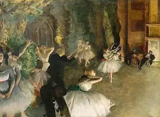 绘画丨站在芭蕾舞女身后的德加,德加,绘画,芭蕾舞女,身后,素描,印象派,莫奈,气氛,塞尚,一个人