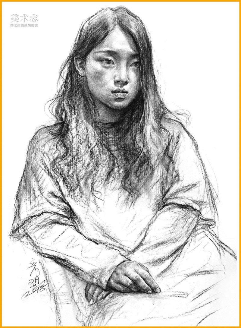 半身像的取与舍！—— 张彦琨,半身,张彦琨,张老师,小志,素描,半身像,杭州,形体,动态,MEISHUZHI