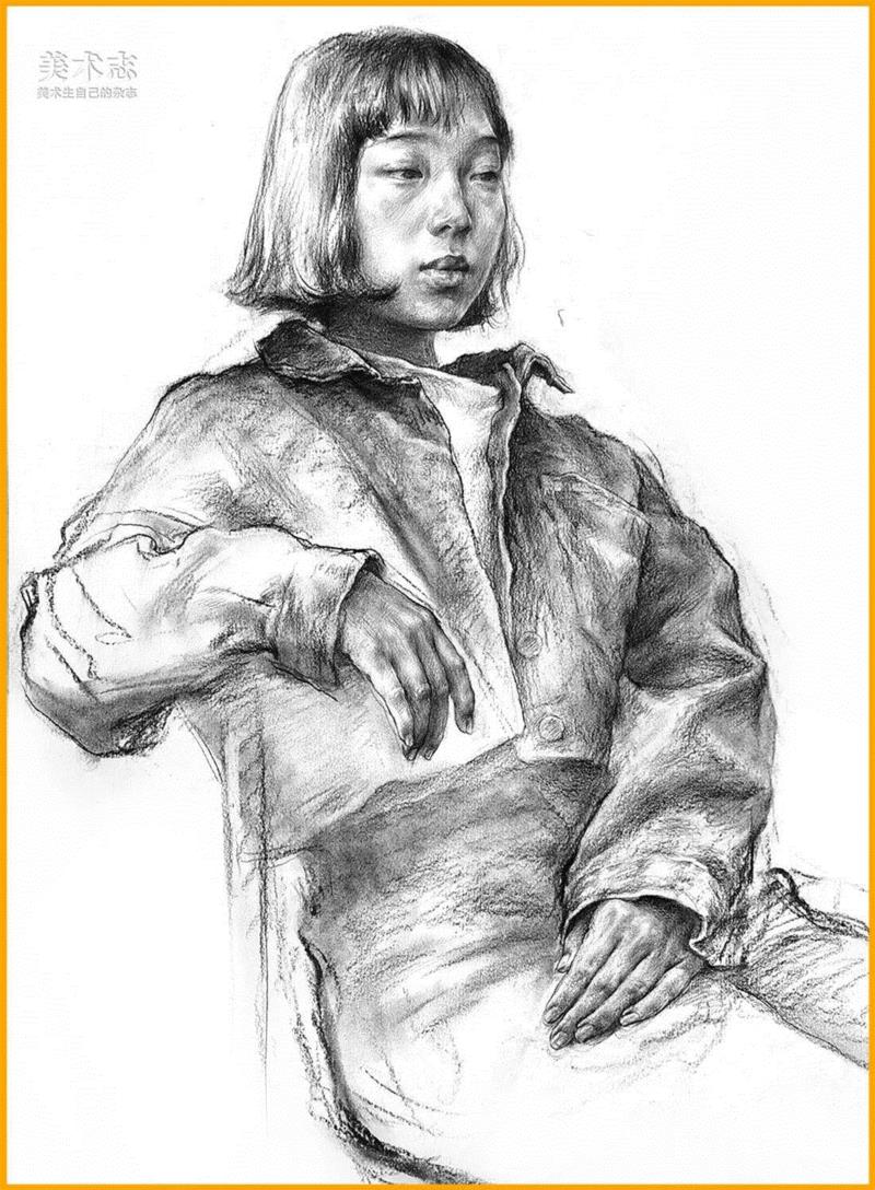 半身像的取与舍！—— 张彦琨,半身,张彦琨,张老师,小志,素描,半身像,杭州,形体,动态,MEISHUZHI