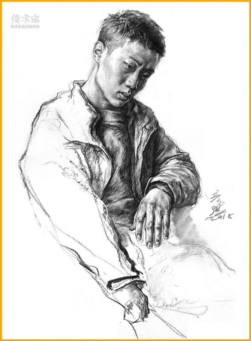 半身像的取与舍！—— 张彦琨,半身,张彦琨,张老师,小志,素描,半身像,杭州,形体,动态,MEISHUZHI