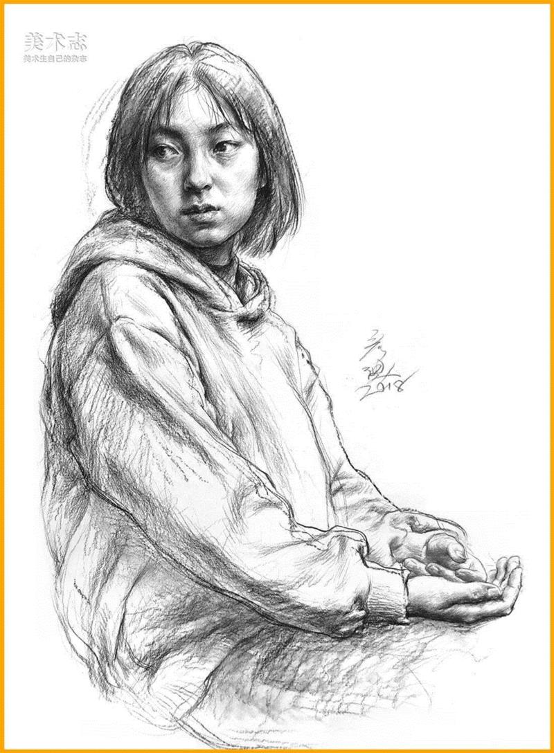 半身像的取与舍！—— 张彦琨,半身,张彦琨,张老师,小志,素描,半身像,杭州,形体,动态,MEISHUZHI