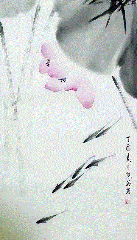 这组水墨,别有意韵!,水墨,意韵,上方,荷韵,荷花