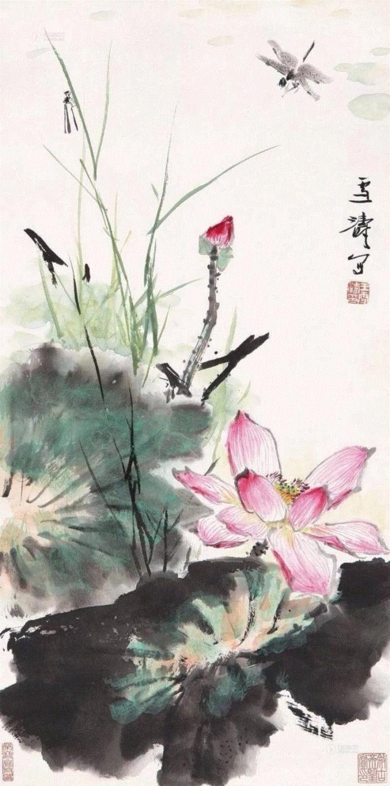 这组水墨,别有意韵!,水墨,意韵,上方,荷韵,荷花