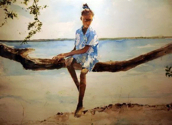 留白使画面更有意义,留白,上方,水彩,小编