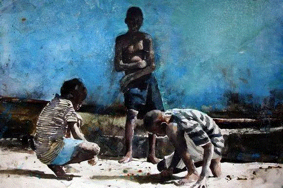 留白使画面更有意义,留白,上方,水彩,小编