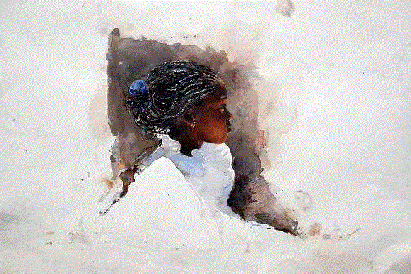 留白使画面更有意义,留白,上方,水彩,小编