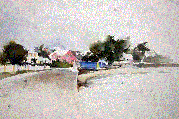 留白使画面更有意义,留白,上方,水彩,小编