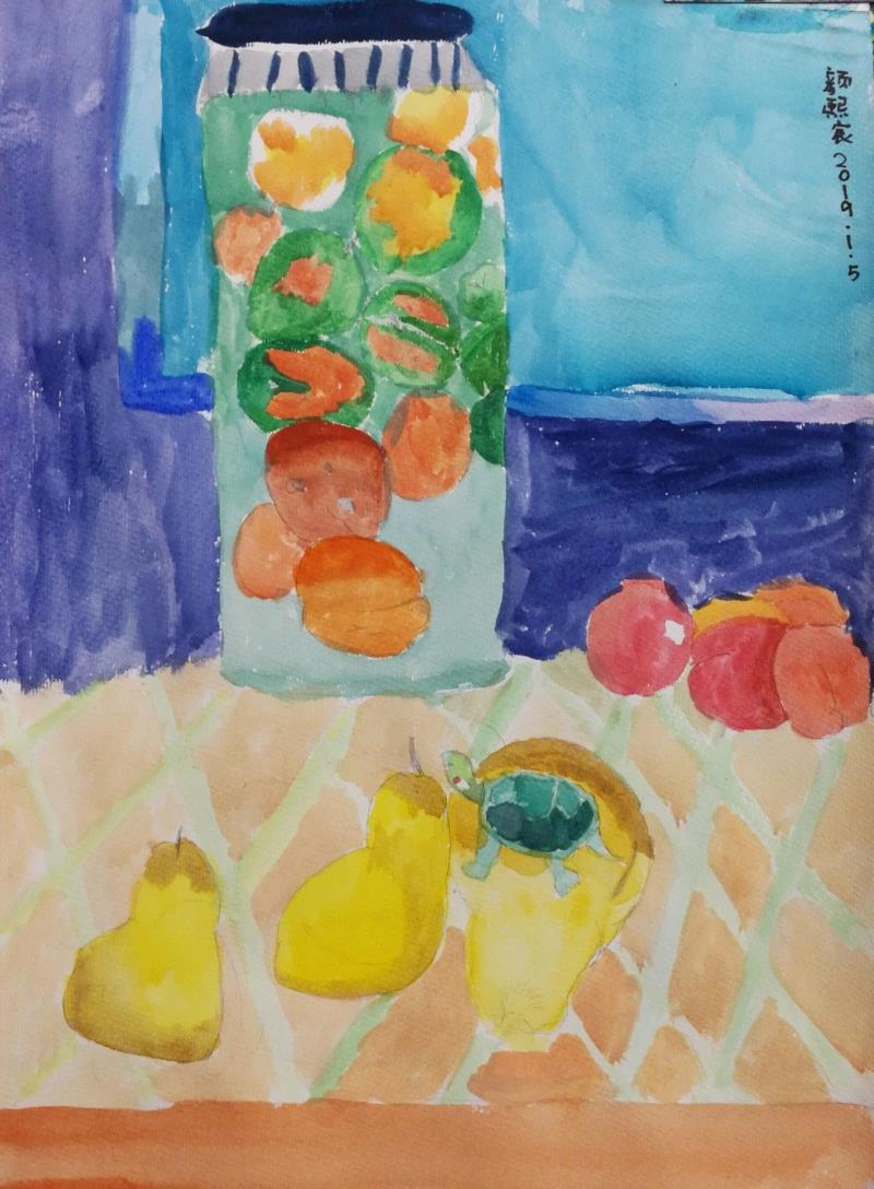 往期作品,yuzkids | 我的宇宙——美术馆写生课（一）,yuzkids,宇宙,美术馆,石榴,安棲,放大镜,儿童,谢素梅,钟宝珠,石榴籽