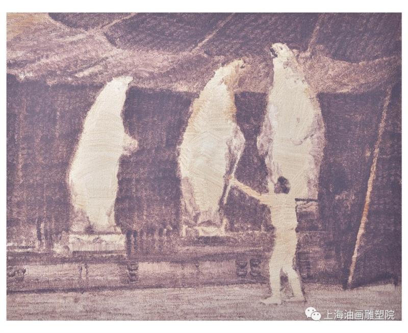 《驯_44》 布面油画 66×92cm 2018,【上海油雕院 l 展览】“2018上海油画雕塑院年度展”参展艺术家——李淜,年度展,李淜,上海油画雕塑院,油画,上海油画雕塑院美术馆,刘海粟美术馆,具象,感情,理论,隐喻性