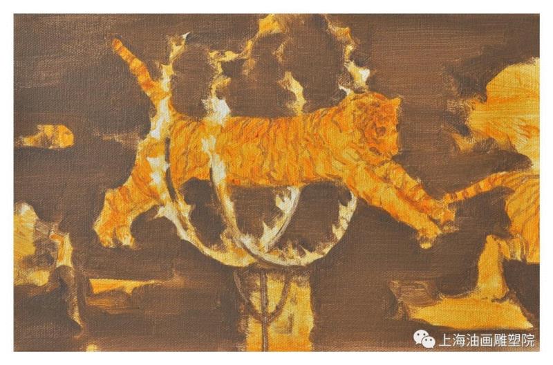 《驯_48》布面油画 31×45cm 2018,【上海油雕院 l 展览】“2018上海油画雕塑院年度展”参展艺术家——李淜,年度展,李淜,上海油画雕塑院,油画,上海油画雕塑院美术馆,刘海粟美术馆,具象,感情,理论,隐喻性