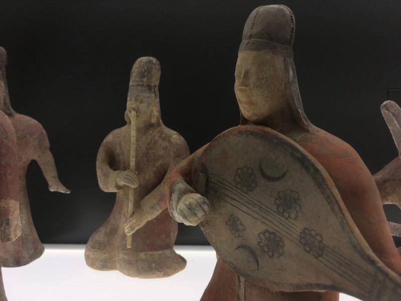 伎乐陶俑 北齐,我在Museum Rietberg,Museum,文物,木雕,造像,白瓷,彩陶,瓷器,北齐,工艺,陶器