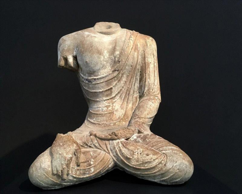 结跏趺坐佛 唐,我在Museum Rietberg,Museum,文物,木雕,造像,白瓷,彩陶,瓷器,北齐,工艺,陶器