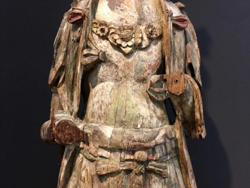 木雕菩萨 北宋,我在Museum Rietberg,Museum,文物,木雕,造像,白瓷,彩陶,瓷器,北齐,工艺,陶器