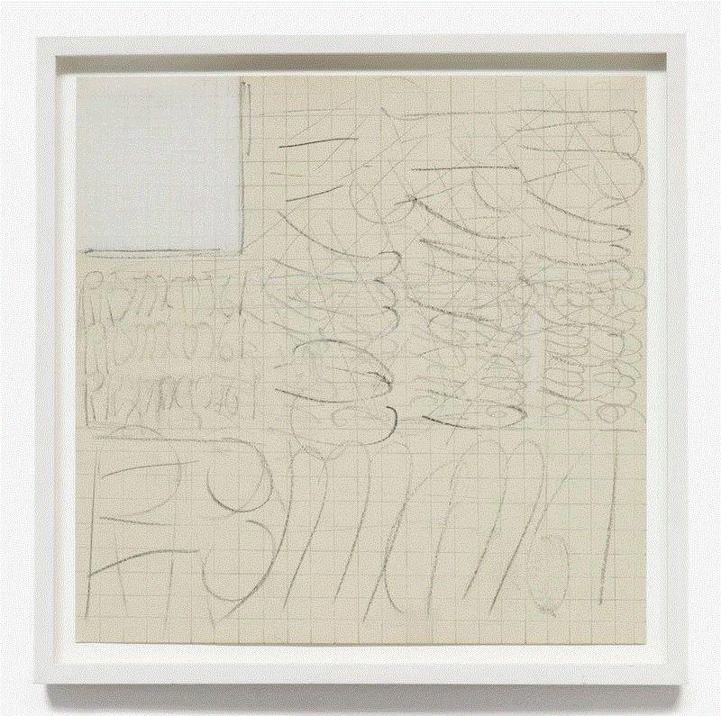 Robert Ryman, Untitled, 1961, graphite pencil