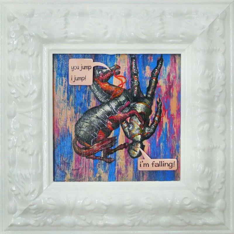 坠落的骑士&nbsp; &nbsp;2014&nbsp; &nbsp;综合材料&nbsp; 20×2