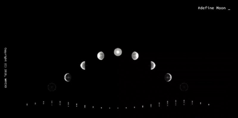 交互丨月球运动带来的灵感:月形旋转灯装置,装置,月形,月球,define,moon,喜鹊,月亮,whyixd,灯桥,上方
