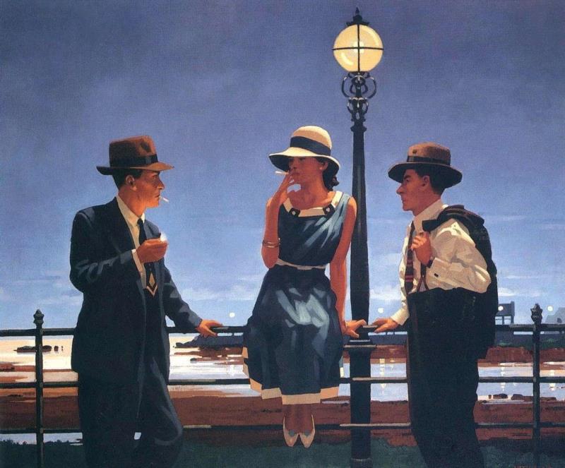绘画丨英国艺术家Jack Vettriano作品欣赏,Jack,绘画,英国,琅沐,管家,上方,右上,微信号,lungmo,苏格兰