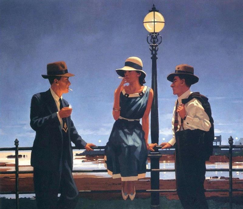 绘画丨英国艺术家Jack Vettriano作品欣赏,Jack,绘画,英国,琅沐,管家,上方,右上,微信号,lungmo,苏格兰