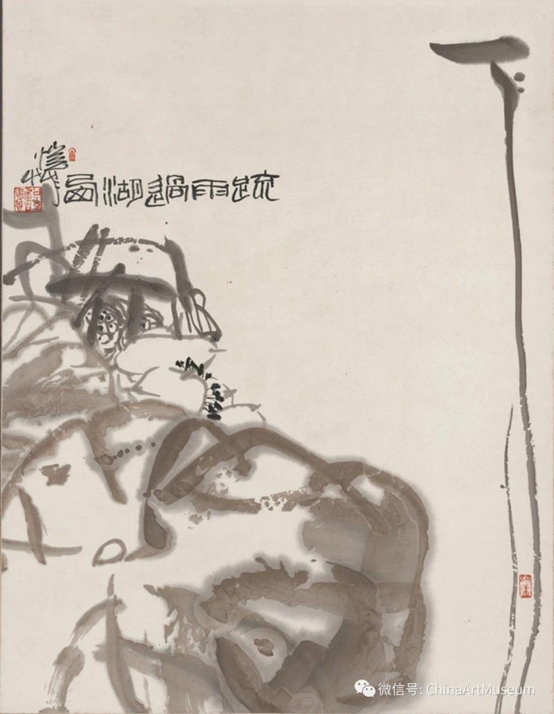潘公凯《疏雨过湖西图》90×69厘米,【中华艺术宫 | 活动】新春两场“风生水起逐浪高”专题导赏,你报名了吗?,中华艺术宫,逐浪,新春两场,新春,油画,长三角,徐文华,沈行工,小镇,吴冠中