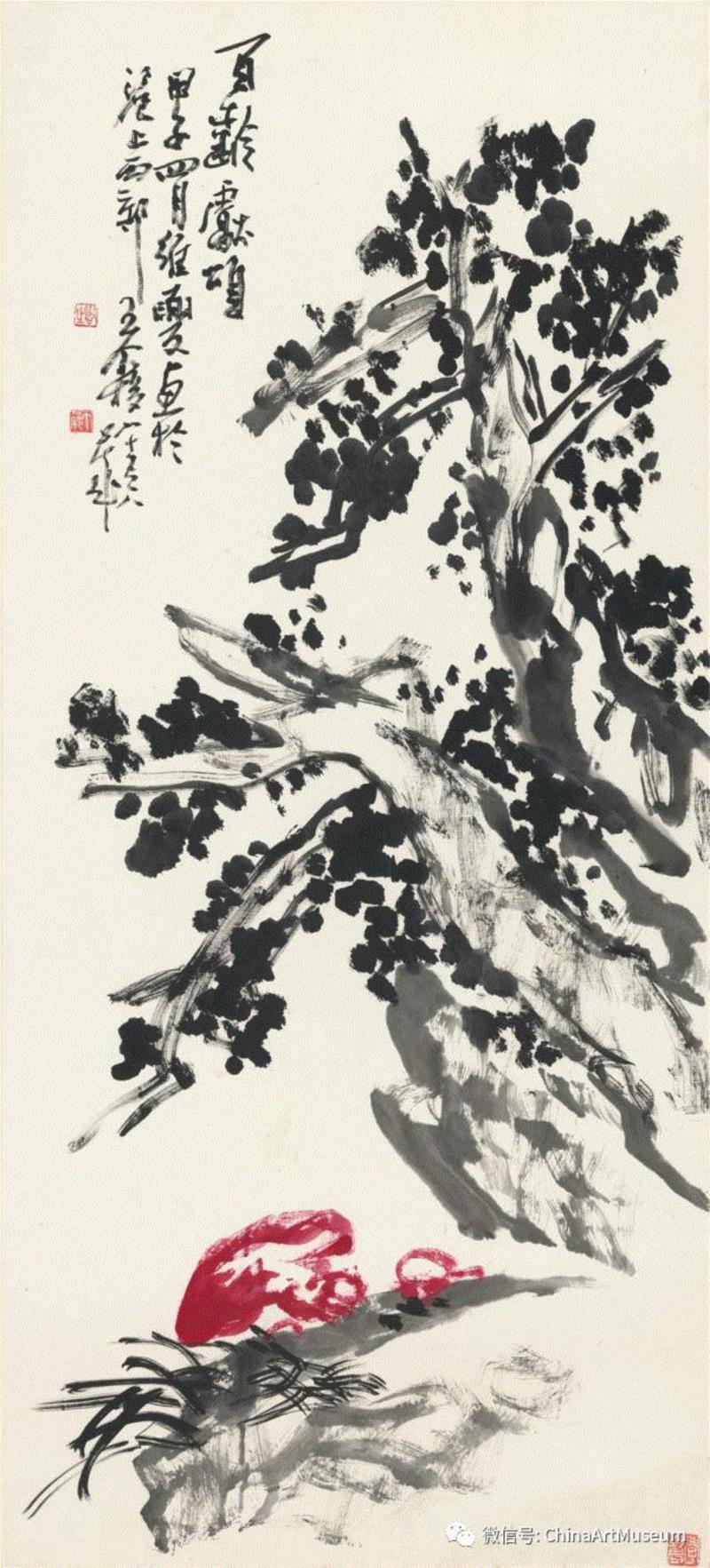 王个簃《百龄献颂图》95×43厘米,【中华艺术宫 | 活动】新春两场“风生水起逐浪高”专题导赏,你报名了吗?,中华艺术宫,逐浪,新春两场,新春,油画,长三角,徐文华,沈行工,小镇,吴冠中