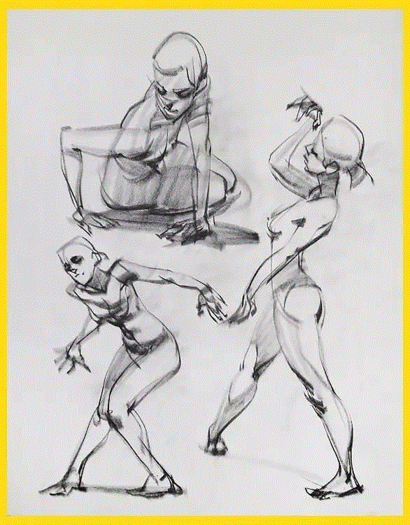大师笔下的人体动态速写,人体,动态,上方,加拿大,插画师,蒙特利尔,BioWare,生化奇兵,BenLo,创造性