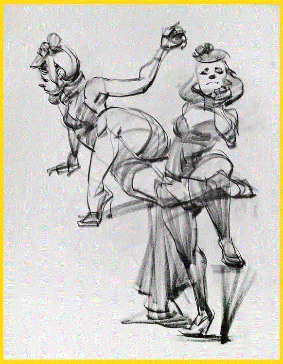 大师笔下的人体动态速写,人体,动态,上方,加拿大,插画师,蒙特利尔,BioWare,生化奇兵,BenLo,创造性