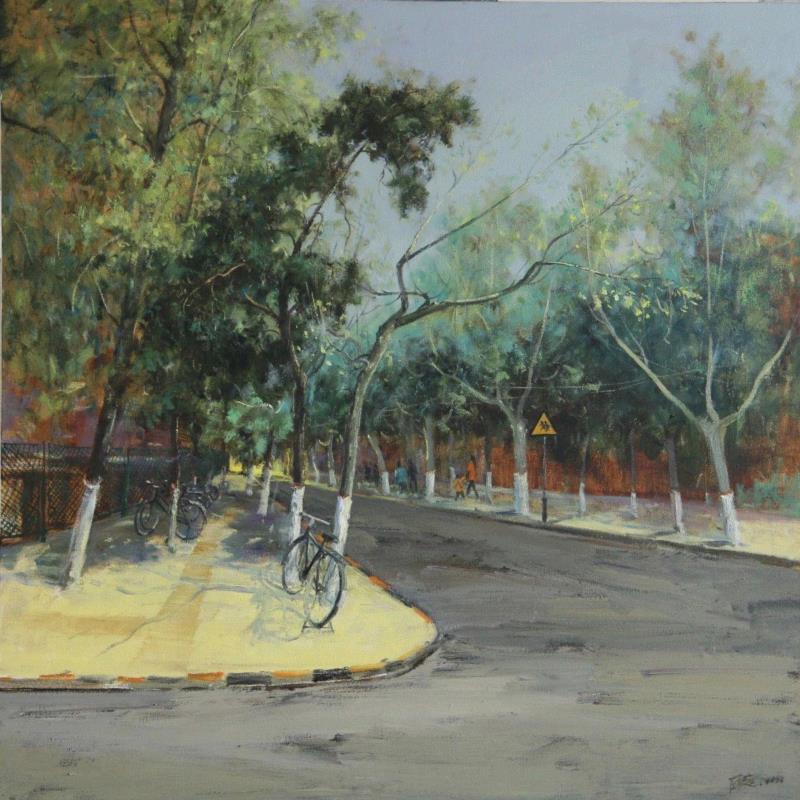 薛超 城市协奏系列2 120 X 120cm 布面油画&nbsp;,2019陕西风景静物油画邀请展 | 艺术家书 · 第Ⅲ期,油画,陕西,静物,邀请展,西安美术馆,油彩,绘画,西安,美术馆,王小永