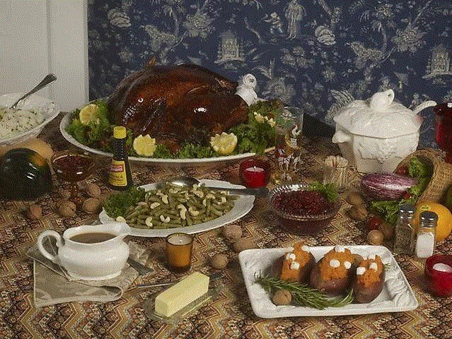 Roe Ethridge, Thanksgiving 1984(table), 2009, Chro