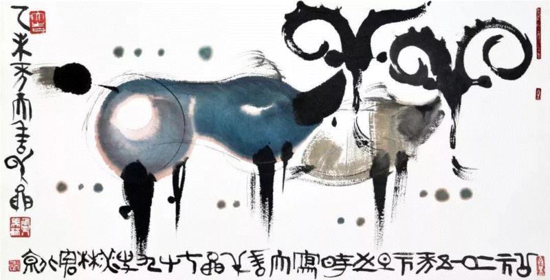 著名画家韩美林生肖作品,韩美林,生肖,上方,山东,天才,绘画,书法,雕塑,陶瓷,造诣