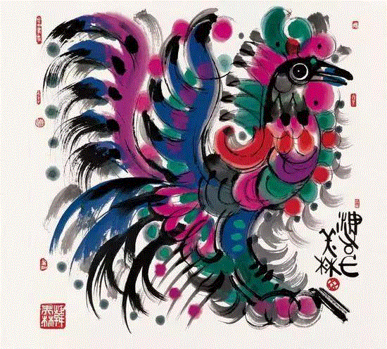 著名画家韩美林生肖作品,韩美林,生肖,上方,山东,天才,绘画,书法,雕塑,陶瓷,造诣