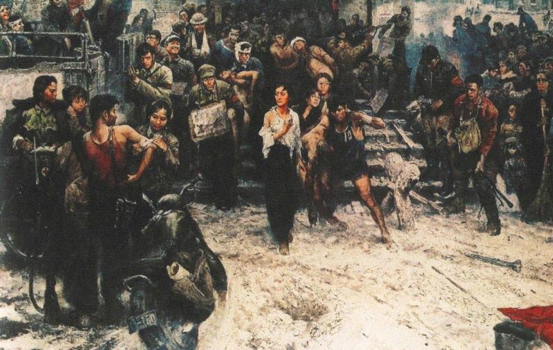 程丛林 《1968年某月某日·雪》 布面油画 200×300cm 1979,亚洲艺术家 | 叶永青受邀参展“与时代同行 - 四川油画邀请展”,叶永青,油画,四川,邀请展,亚洲,亚洲艺术中心,地域,成都,新加坡,罗中立