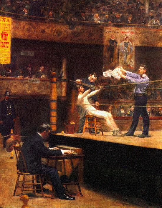 托马斯·伊肯斯《In The Mid Time》，1899年,@RT U | 裸女和裸男，哪个更好看？究竟是谁的情欲在作祟？,裸女,裸男,情欲,男性,美术馆,女性,裸体画,体制,时尚,美的