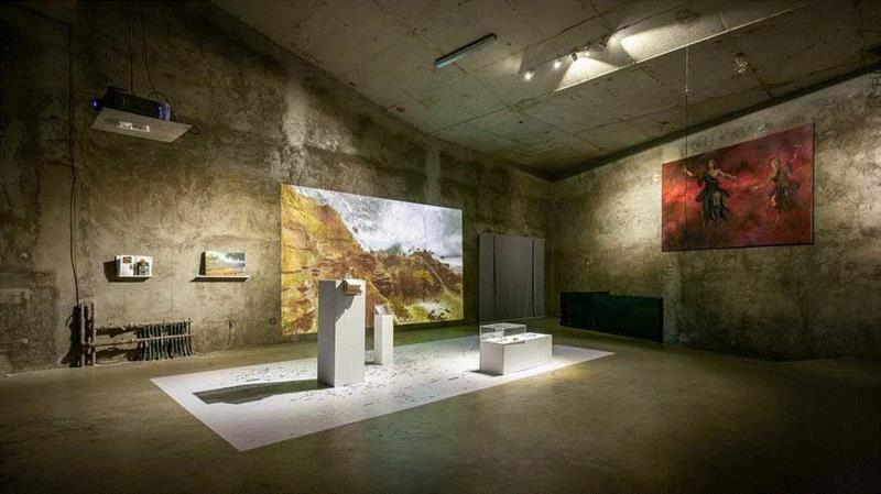 穿越红海_七木空间_拔掉楔子_展览现场_2019,穿越红海,红海,普桑,地点,尼古拉,Sea,胡若望,广隶,法国,地理,广州