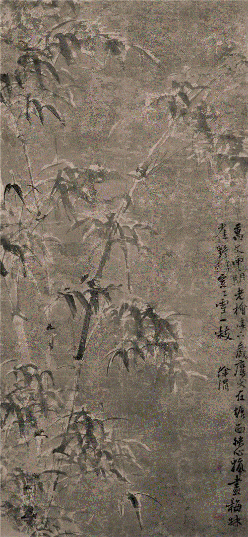 徐渭 《雪竹图》,他曲折的人生落于纸上，亦如见字如面，画如其人,花鸟画,写意,陈淳,徐渭,水墨,书法,胡宗宪,整理\乔一