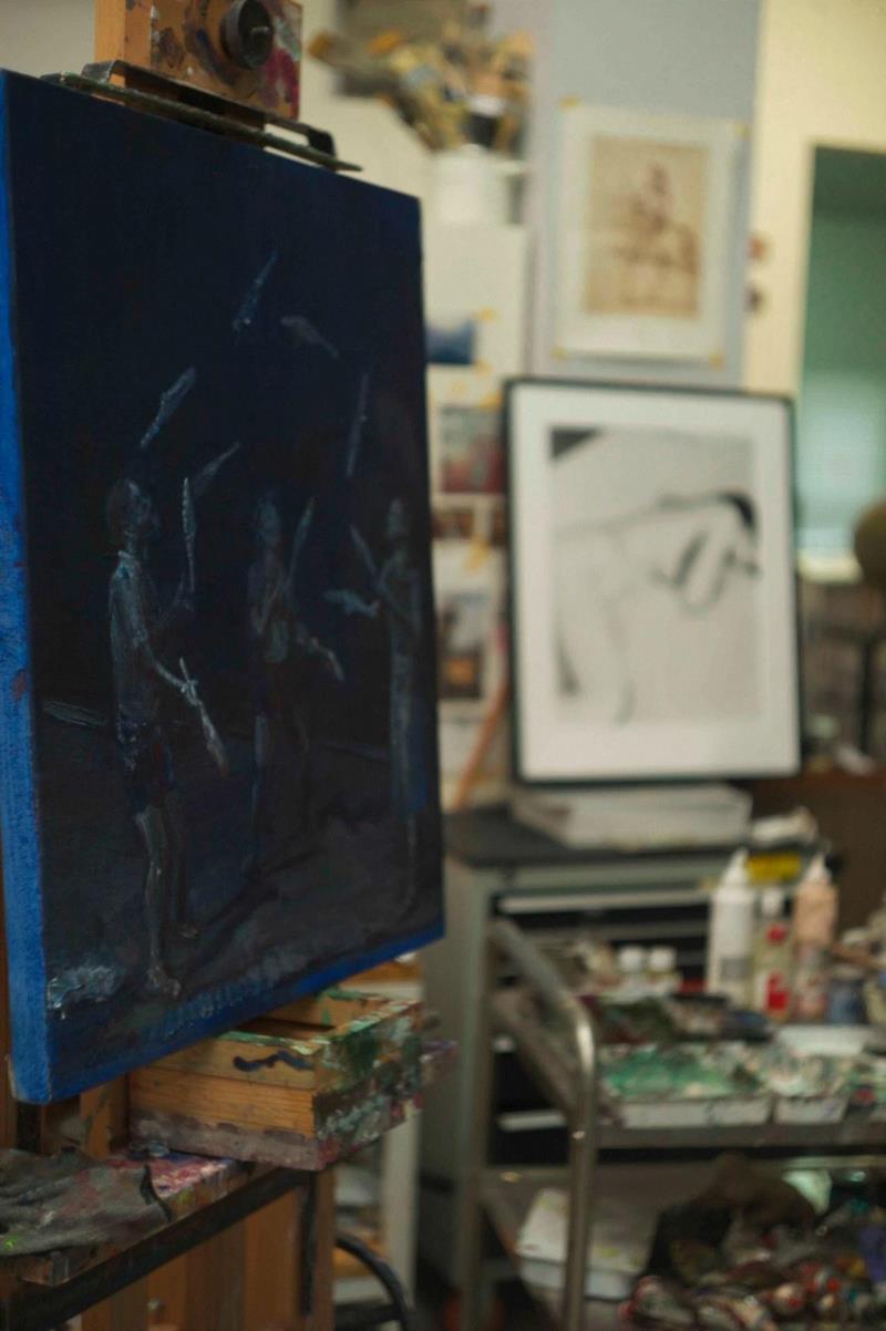 国家美术·封面丨罗荃木——喧嚣与静默,罗荃木,封面,油画,工作室,记忆,标本,藏品,版画,画室,材料