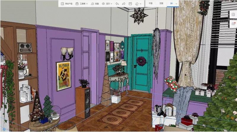 我自己动手做出了《老友记》里的公寓!,老友记,公寓,厨房,客厅,莫妮卡,颜色,楼主,豆瓣,效果图,剧照