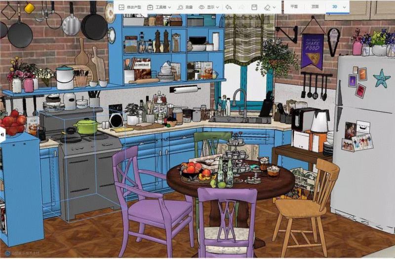 我自己动手做出了《老友记》里的公寓!,老友记,公寓,厨房,客厅,莫妮卡,颜色,楼主,豆瓣,效果图,剧照