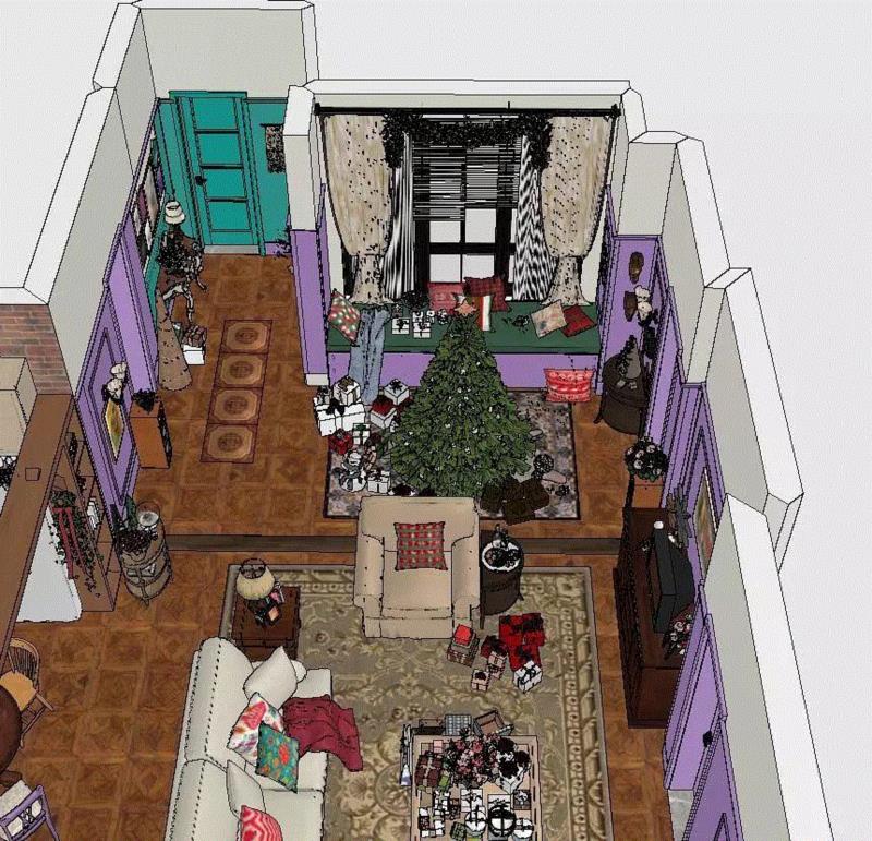 我自己动手做出了《老友记》里的公寓!,老友记,公寓,厨房,客厅,莫妮卡,颜色,楼主,豆瓣,效果图,剧照