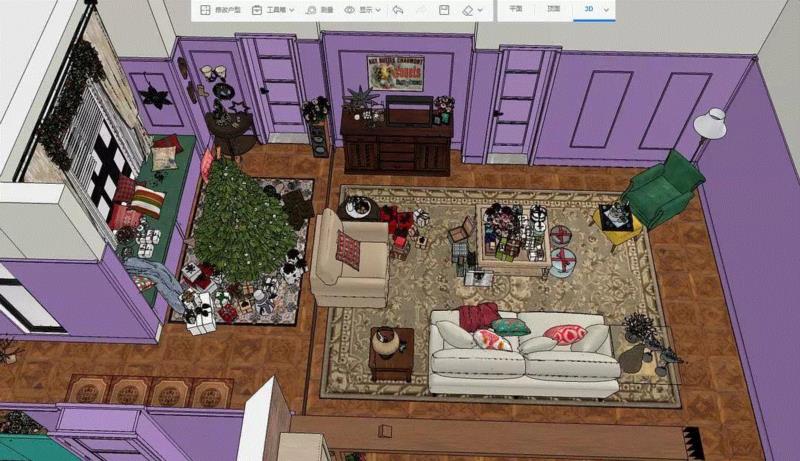 我自己动手做出了《老友记》里的公寓!,老友记,公寓,厨房,客厅,莫妮卡,颜色,楼主,豆瓣,效果图,剧照