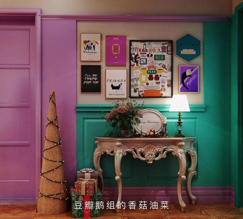 我自己动手做出了《老友记》里的公寓!,老友记,公寓,厨房,客厅,莫妮卡,颜色,楼主,豆瓣,效果图,剧照