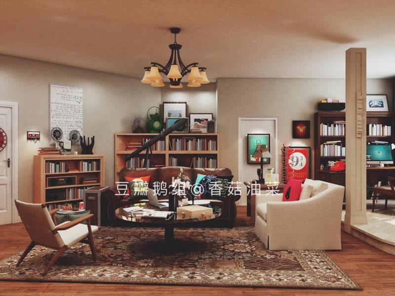 我自己动手做出了《老友记》里的公寓!,老友记,公寓,厨房,客厅,莫妮卡,颜色,楼主,豆瓣,效果图,剧照