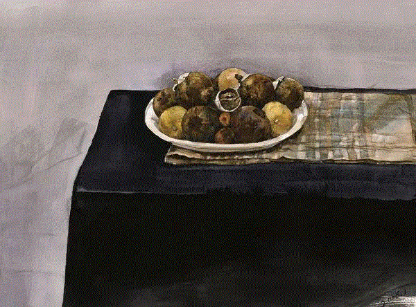 静物 薛守田 55x74cm&nbsp;,中国百年水彩精品,水彩,静物,人体,雨后,香港,晨光,西湖,梁文亮,范保文,初春