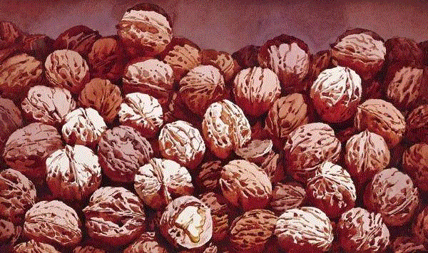 核桃 蒋烨 38x54cm&nbsp;,中国百年水彩精品,水彩,静物,人体,雨后,香港,晨光,西湖,梁文亮,范保文,初春
