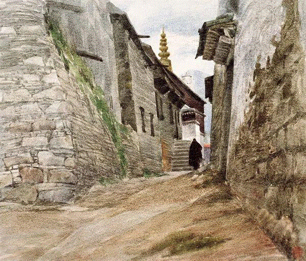 暮归 华炜 54x62cm&nbsp;,中国百年水彩精品,水彩,静物,人体,雨后,香港,晨光,西湖,梁文亮,范保文,初春