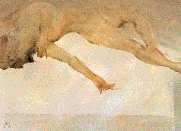 人体 陈国庆 55x74cm&nbsp;,中国百年水彩精品,水彩,静物,人体,雨后,香港,晨光,西湖,梁文亮,范保文,初春