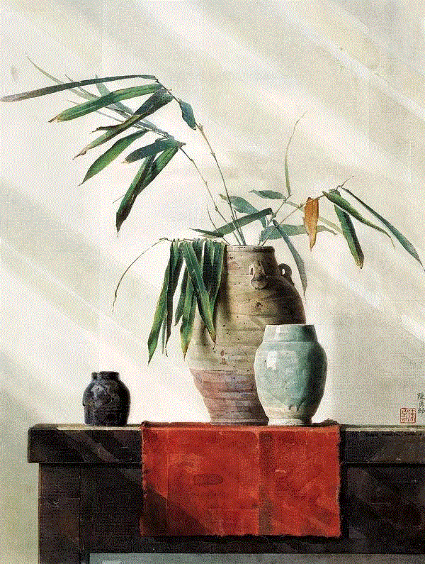 竹 陈勇劲 70x53cm&nbsp;,中国百年水彩精品,水彩,静物,人体,雨后,香港,晨光,西湖,梁文亮,范保文,初春